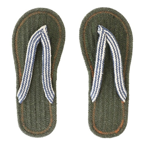 スリッパ コットンサンダル プレーングリーン(S)