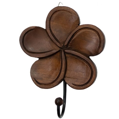 フック カービングフック 木製 プルメリア