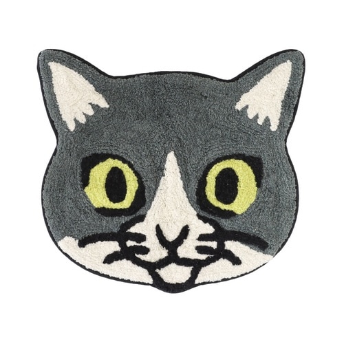 玄関マット 40×50cm 室内 ハチワレねこ