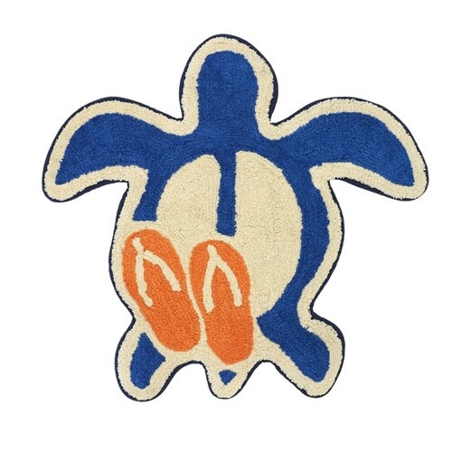 玄関マット 62×65cm 室内 ネイビー