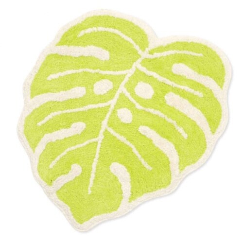 玄関マット 49×53cm 室内 ライトグリーン