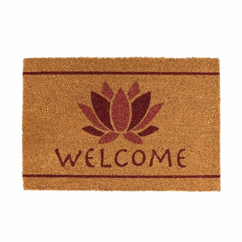 玄関マット コイヤーマット 40×60 ロータス