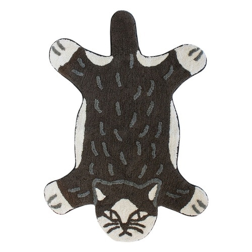 玄関マット 83×125cm 室内 ハチワレ