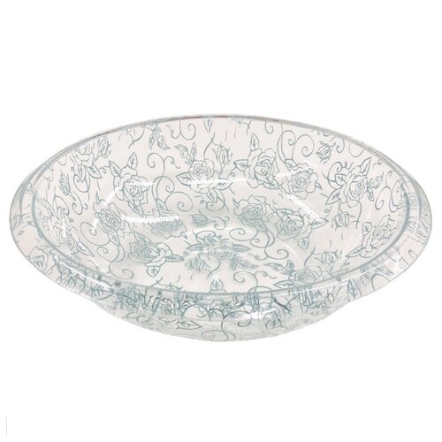 湯おけ 洗面器 クリアローズ ライトブルー×2