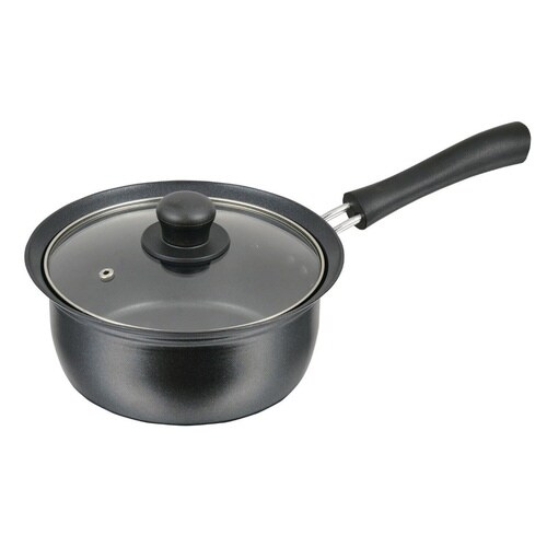 片手鍋 18cm IH対応 ガラス蓋付き×2