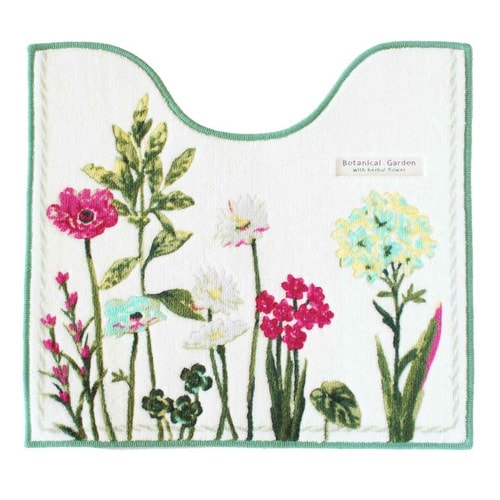 トイレマット ボタニカルガーデン グリーン