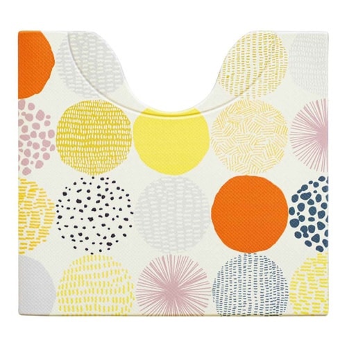 トイレマット 拭ける 55×60cm ドット