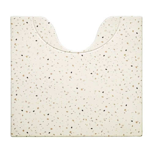 トイレマット 拭ける 55×60cm テラゾー