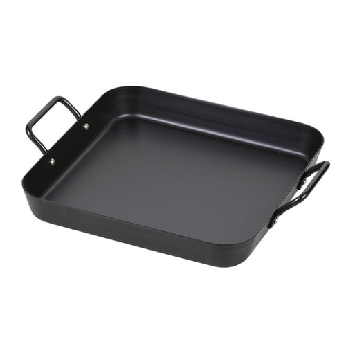 角型プレート 25×25cm IH対応 鉄製×2