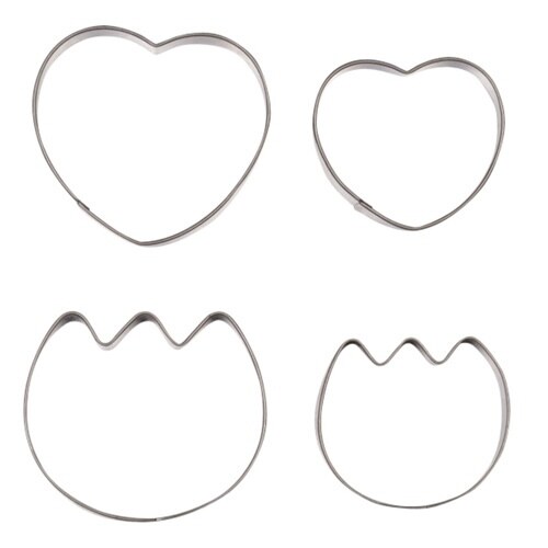 クッキー型 ラフィネ ステンレス 4個入り