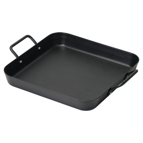 角型プレート 25×25cm IH対応 鉄製×2