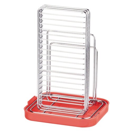 包丁・まな板スタンド シンプルストレージ レッド