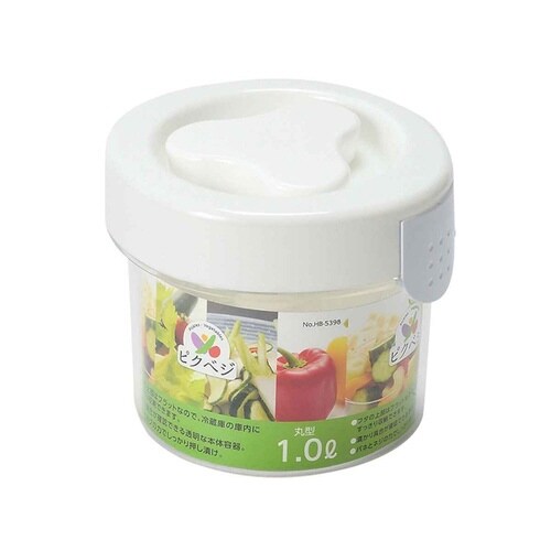 漬物容器 1L ピクベジ 丸型漬物器