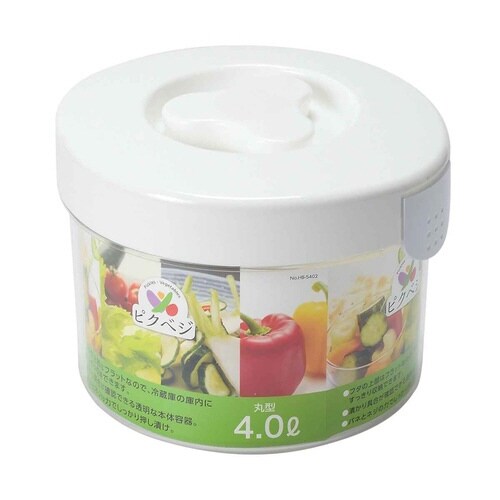 漬物容器 4L ピクベジ 丸型漬物器