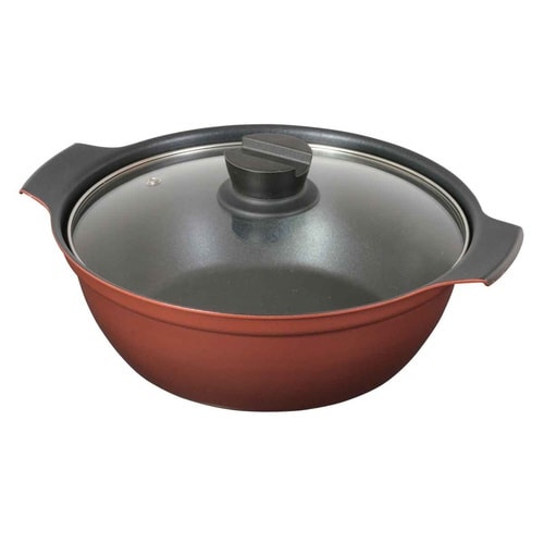 卓上鍋 24cm IH対応 ガラス蓋付き 旨味×2