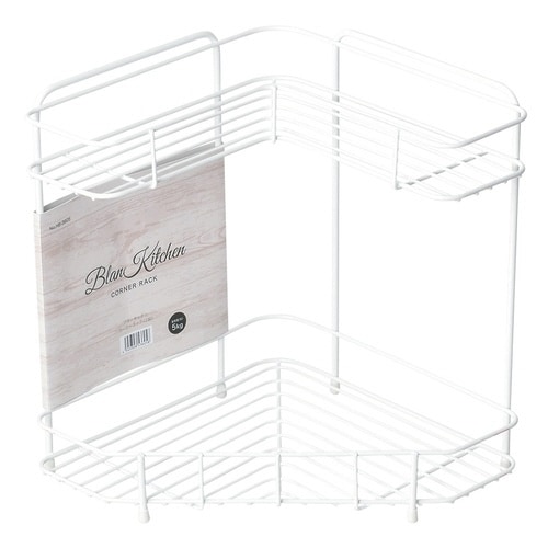 シンク上収納ブランキッチンコーナーラック2段×2