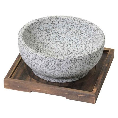 ビビンバ鍋 置台付き 16cm 韓味家 天然石