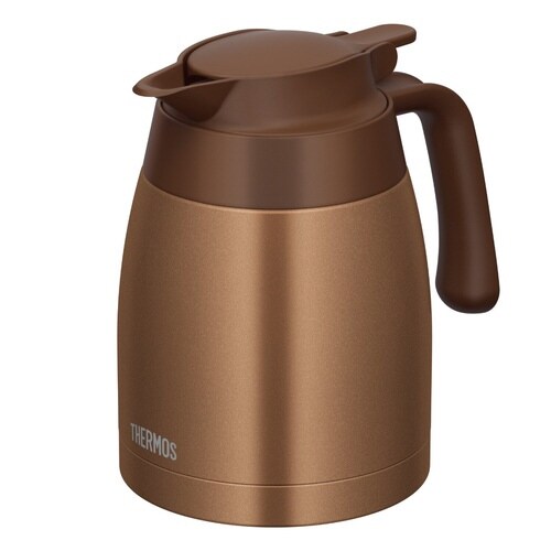 サーモス ポット 1L 保温 ブラウンゴールド