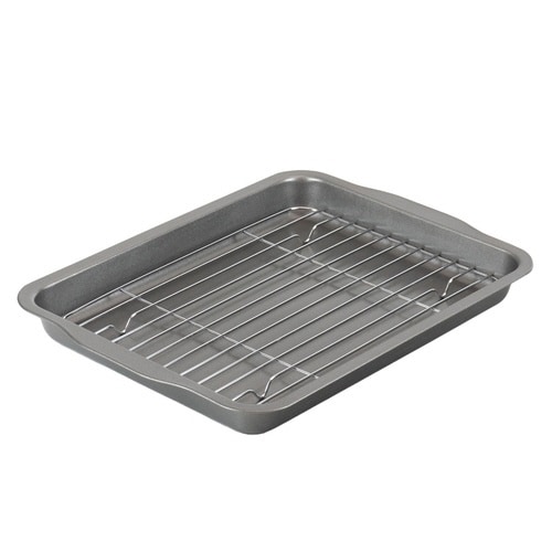 天ぷらバット小フッ素加工網付きセクターツー×2