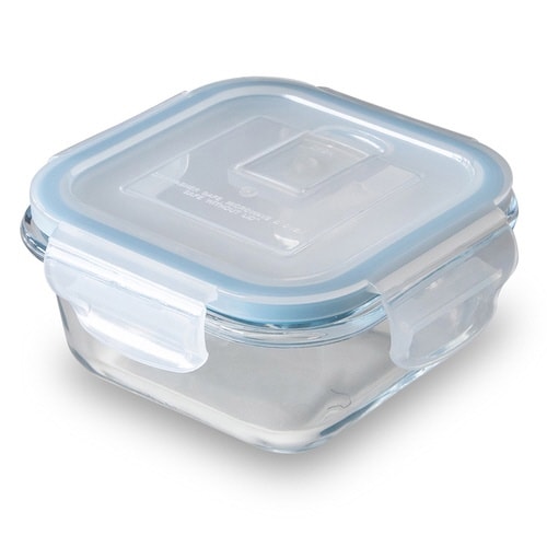 保存容器 300ml 耐熱ガラスパック 角