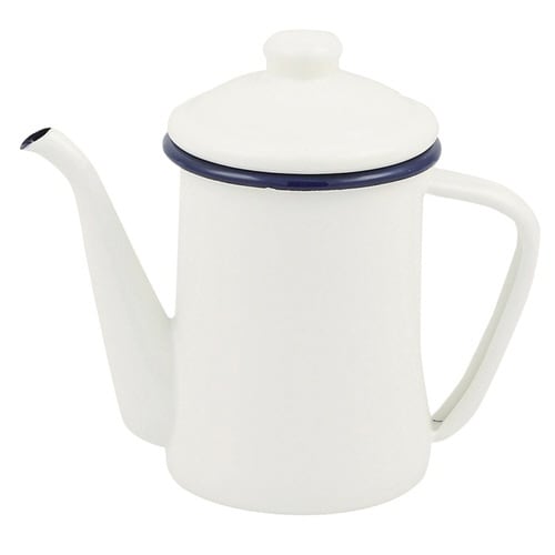 コーヒーポット 600ml ホーロー ホワイト