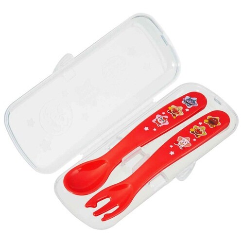 スプーン フォーク セット 13cm レッド