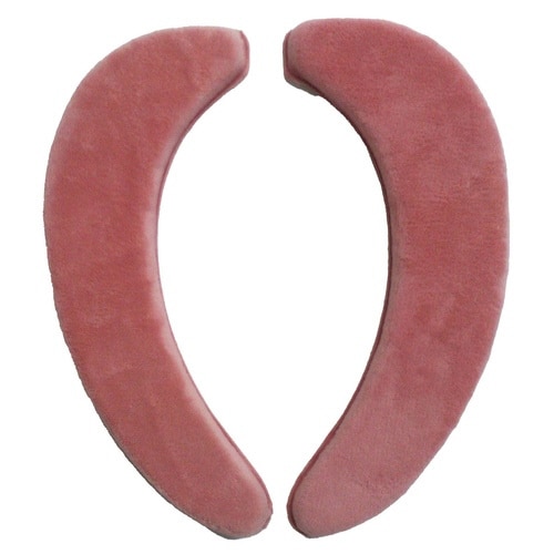 トイレ便座シート吸着グラデスモークピンク×2