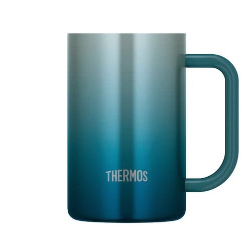 ビールジョッキ 600ml ブルーグリーン