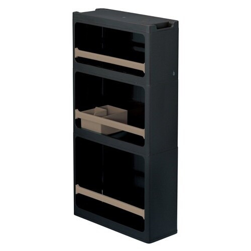 隙間収納 ストランティ ラックB 3段 ブラック