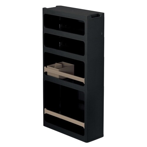 隙間収納 ストランティ ラックC 4段 ブラック