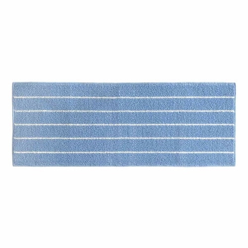 キッチンマットボーダー45×120cmブルー×2