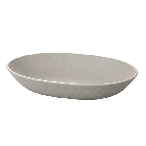 プレート 24cm オーバル tottua グレー