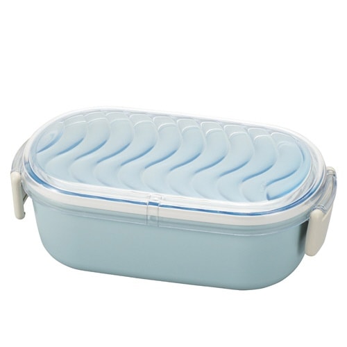 弁当箱 1段 600ml yurari ブルー×2