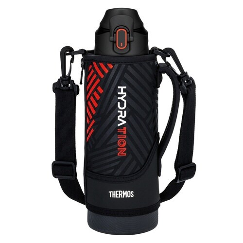 サーモス 水筒 1L ブラックオレンジ