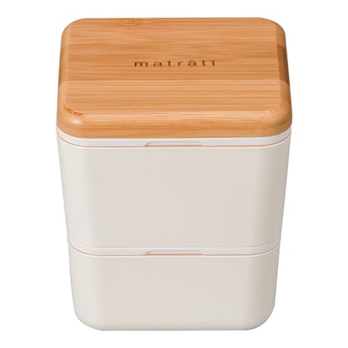 弁当箱 2段 600ml アイボリー×2