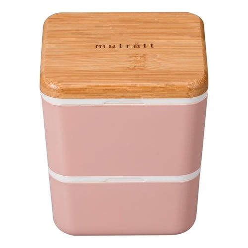 弁当箱2段600mlmatrattコーラル×2