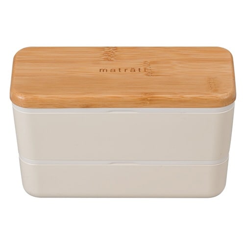 弁当箱 2段 730ml アイボリー×2