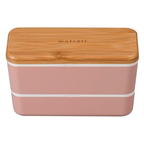 弁当箱2段730mlmatrattコーラル×2