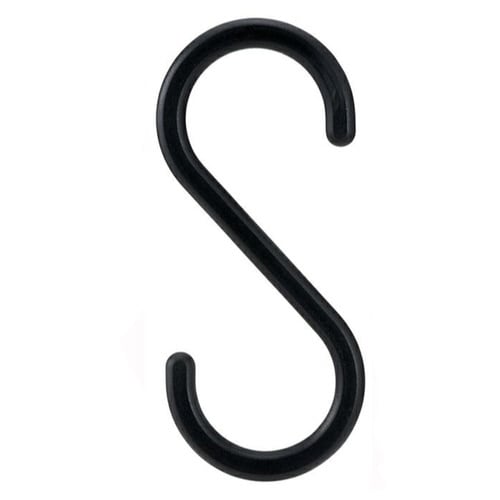 フック S字フック 大 4個入り ブラック