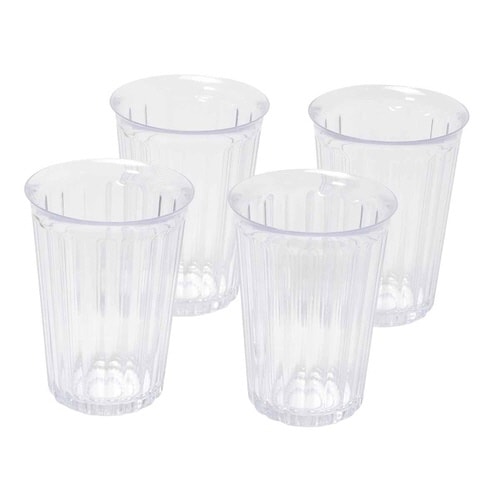 グラス 380ml プラスチック 4個入り