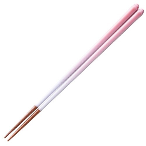 箸 23cm 空色 すべり止め 木製 朝焼け