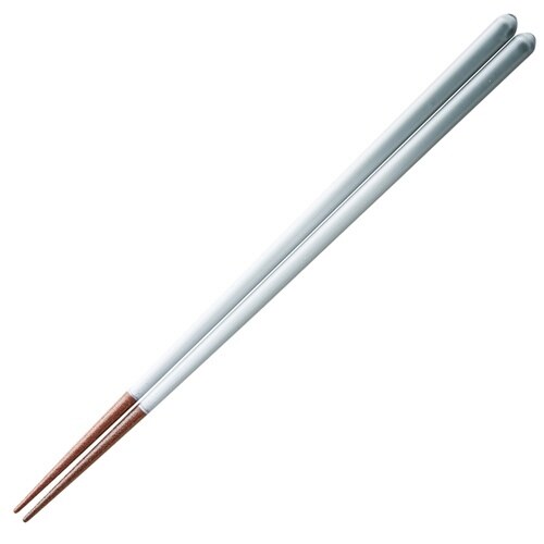 箸 23cm 空色 すべり止め 木製 冬空