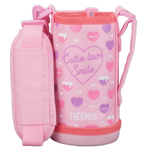 サーモス カバー ストラップ付 ピンクホワイト