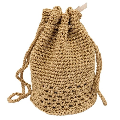 巾着 バッグ マルシェシリーズ ベージュ×2