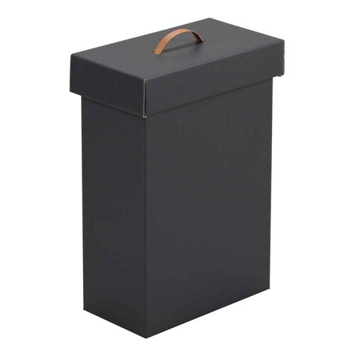 ゴミ箱 20L 組み立て ダンボール ブラック