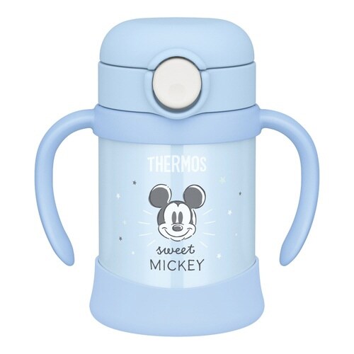 サーモス ストローマグ 魔法瓶 パステルブルー