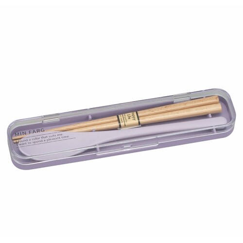 コンビセット抗菌箸スプーンMINパープル×2