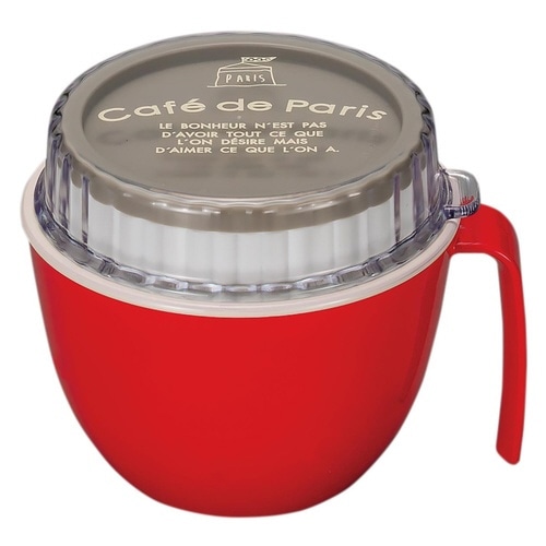 弁当箱 2段 565ml cafe de レッド