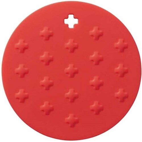 鍋敷き シリコン鍋敷き イタリアンレッド