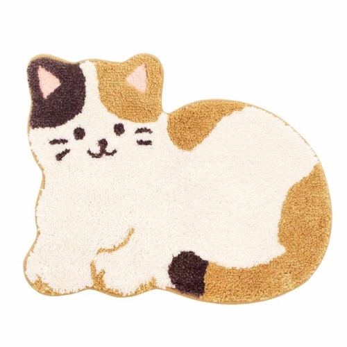 トイレマット 56×55cm ミケネコ